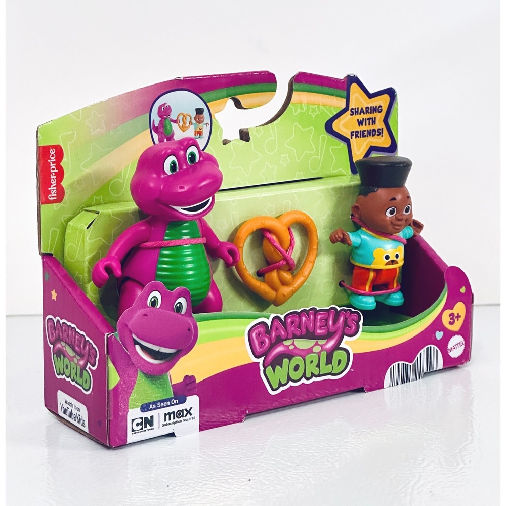 Fisher Price Barney's World Sharing With Friends Toy Figure Set Mattel - Picture 3 of 5